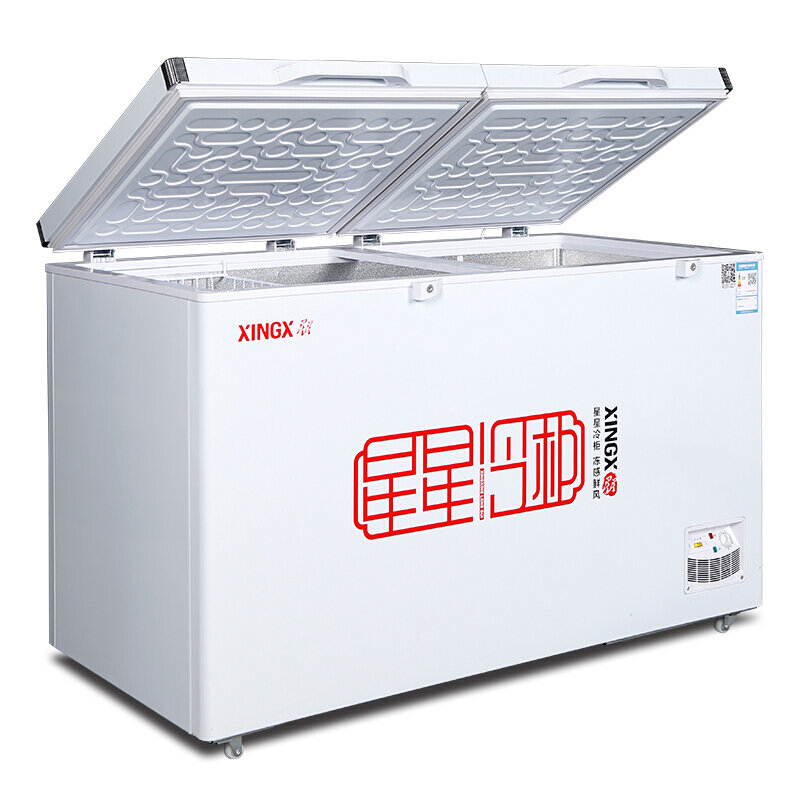 408升卧式单温一室冷冻冷藏转换冷柜商用卧式冰柜
