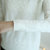 VEGININA 纯色圆领长袖镂空针织衫套头 3211(粉紫色 均码)第5张高清大图
