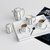 北欧式下午茶茶具套装家用高档陶瓷创意英式骨瓷咖啡具杯壶带托盘(1壶4杯4碟1托盘 11件)第4张高清大图
