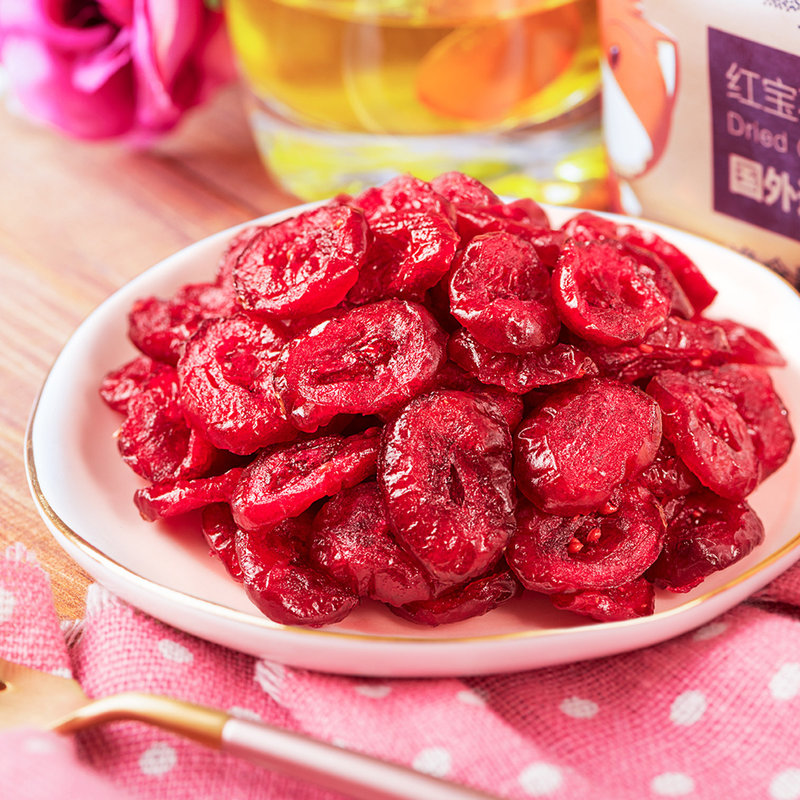 三只松鼠蔓越莓干100gx1袋休闲零食烘焙原料水果