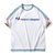 ROOSTER CHAMPION法国公鸡短袖T恤男新款欧洲站复古拼色半袖F3952(白色 L)第5张高清大图