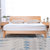 吉木多 北欧白橡木实木1.5米双人床现代简约日式床头插座置物1.8米主卧床(1.5*2米原木色 单床)第2张高清大图