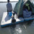 水上充气浮台 钓鱼平台浮式钓台 便携钓鱼船气垫魔毯平板船折叠(250*160*20厘米标配)第2张高清大图