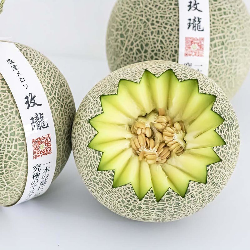 超市瓜国美好货玫珑蜜瓜水果静冈品种