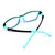 AA99儿童防蓝光眼镜手机电脑防辐射护目镜树脂镜片TR90材质镜框C01适用年龄4-12岁(蓝光阻隔Pri.黑蓝色)第5张高清大图