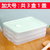 饺子保鲜盒冰箱收纳盒多层饺子盒带盖塑料透明大号食物盒饺子托盘(蓝色 3层1盖)第2张高清大图