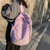 绽放年华双肩包男女2021新款韩版潮小背包女士百搭时尚帆布书包包479(紫色)第3张高清大图