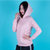NEO女子休闲运动舒适长袖连帽套头衫(粉色/DU2371 XS)第5张高清大图