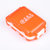 西派珂cmcpack日式药盒创意便携小物件收纳盒进口塑料可爱糖果盒分格盒(橙色)第4张高清大图