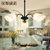 汉斯威诺北欧简约现代创意个性吊灯客厅灯温馨卧室灯餐厅美式玻璃LED灯具HS704047(85cm 8头 哑白色)第3张高清大图