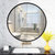 SKYMI镜子贴墙浴室洗手间卫生间免打孔壁挂圆形化妆镜挂墙镜(玫瑰金 60款)第4张高清大图