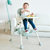 竹咏汇  儿童餐椅PP材质 宝宝餐椅 小孩可调节便携式座椅多功能宝宝吃饭桌椅(蓝色-PU)第2张高清大图