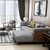 银卧沙发 北欧布艺沙发组合现代简约小户型客厅家具单人三人位可拆洗布沙发(浅灰色 单人位)第3张高清大图