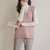 MISS LISA针织衫马甲背心韩版女装微宽松粉色针织衫33226(粉红色 M)第5张高清大图