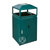 南方新款锥形户外垃圾桶公园果皮桶金属垃圾筒带烟灰缸GPX-61(墨绿色大号)第5张高清大图