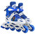 乐士（ENPEX）铠甲勇士 直排PU单轮闪光轮滑鞋 KJ-337(蓝色M)第2张高清大图