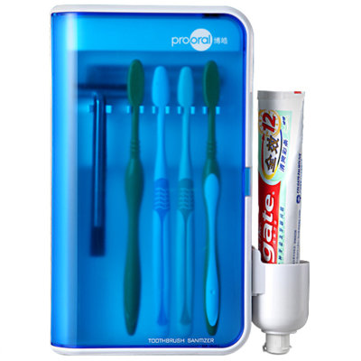 博皓(prooral) 牙刷消毒器 自动牙刷消毒器 紫外线臭氧杀菌牙刷架 包邮2043