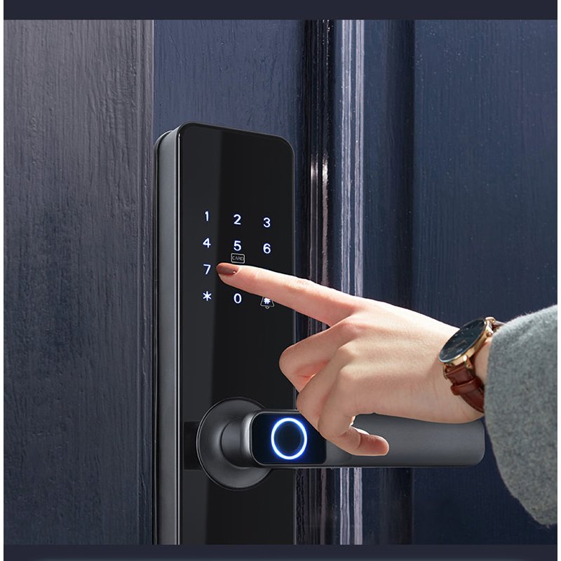 乘方智能密码锁指纹锁家用防盗门半自动门锁通用型电子锁门锁cl8