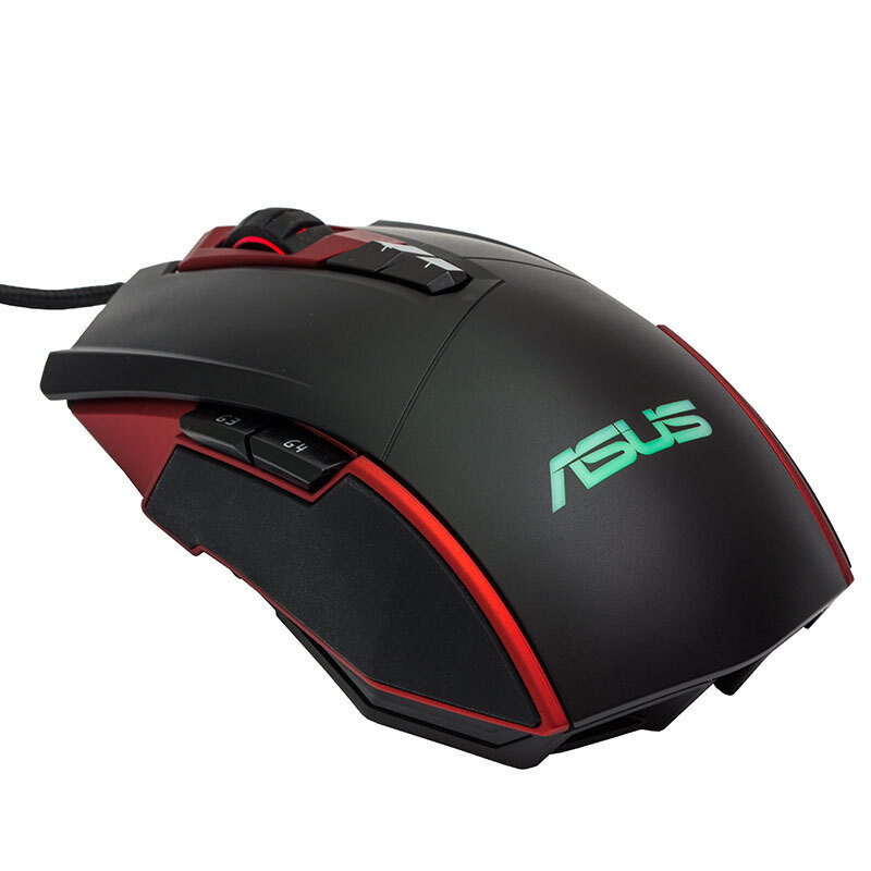 华硕(asus)gt200 激战系列 4000dpi光学有线电竞游戏鼠标 华硕游戏