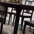 恒兴达 橡胶木餐桌新中式实木餐桌椅组合长方形餐桌一桌四椅一桌六椅餐厅家具(黑檀色 单餐桌)第4张高清大图