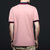 新款短袖T恤男2021夏季翻领polo衫休闲潮流男装中老年爸爸上衣  MD81176(粉红色 M)第5张高清大图