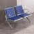 云艳YY-LCL1313 机场椅公共连排椅椅银行等待椅加厚二人位加皮垫-蓝色(默认 默认)第4张高清大图