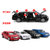 鸭小贱 6开门加长凯迪拉克总统车1:32儿童玩具车合金汽车模型声光回力622(红色)第3张高清大图