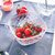 玻璃碗冰激凌碗水果碗沙拉碗家用甜品碗欧式餐具大小号套装燕麦碗(4.5英寸2只，赠果叉2个)第3张高清大图