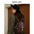马莎兰缇双肩包女时尚气质百搭大容量旅行背包韩版书包(咖啡色)第3张高清大图