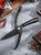 日本风厨房剪刀家用多功能剪子强力鸡骨剪不锈钢水果刀食物剪多用(黑色)第2张高清大图