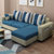 夏树 客厅小户型沙发M333(深蓝色 三人位+脚踏)第5张高清大图