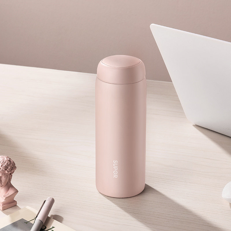 苏泊尔supor保温杯真空保温316l不锈钢女士便捷水杯茶杯车载杯办公