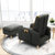 一米色彩 沙发懒人沙发创意多功能单人沙发北欧简约可调节客厅小户型布艺沙发(明黄色 标准款-单人位（无USB充电）)第3张高清大图