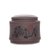 关耳窑 雕刻图案 紫砂茶叶罐(茶字牡丹(紫))第2张高清大图