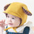 milkyfriends春秋款宝宝帽男女儿童翻边帽可爱兔耳胎儿帽婴儿帽(粉红色 均码（46-48CM）)第4张高清大图