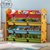 芃菲特 儿童玩具收纳架 宝宝书架玩具架子置物架多层幼儿园收纳柜(四层粉色彩盒82.5*30*84.5 默认版本)第2张高清大图