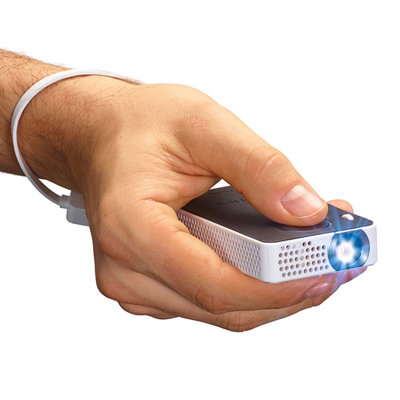 飞利浦（PHILIPS）PPX4350微型LED投影机【真快乐自营 品质保证】内置4G内存可MP4播放器，可通过USB，HDMI接口直接连接智能手机安卓手机Iphone6 5 5S都兼容，可随时分享手机内的图片视频文件