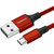 秋叶原（CHOSEAL）安卓数据线手机充电线Micro数据传输线USB充电器电源线 1米 红色 QS6802RT1第3张高清大图