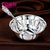 银斯妮 S999银碗莲花碗光面实用贵族银器银碗套装银勺子餐具套装饭碗汤碗(莲花银碗(大号350克))第5张高清大图