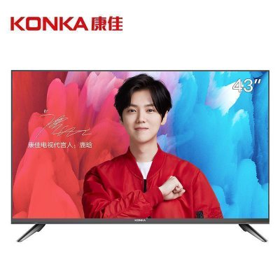 康佳(KONKA) LED43S2 43英寸 全高清 智能网络 语音控制 金属背板 平板液晶电视