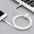 品胜（PISEN）苹果6s数据线 iPhone6充电线器7plus65s金属ip6锌合金ipad4(白色)第5张高清大图