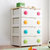 爱丽思IRIS日本环保树脂 儿童彩色扣四层抽屉式整理储物收纳柜HG-554(原木色天板)第4张高清大图
