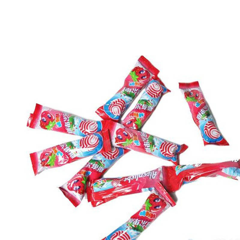 阿尔卑斯草莓牛奶味硬糖棒棒糖200g