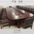 云艳YY-LCL038油漆会议桌现代简约大型会议室长条会议桌9米 胡桃色(默认 默认)第2张高清大图