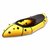 MRS单双人充气皮划艇独木舟草船钓鱼路亚舟Micro微漂流探险背包艇(黄色单人加长版艇（带防浪裙）)第5张高清大图