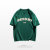 200克纯棉大码女装夏字母印花短袖T恤(绿色 L)第9张高清大图