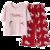南极人睡衣女春夏纯棉薄款印花短袖七分裤卡通宽松女生家居服套装(三只兔子套装2266 XL)第5张高清大图
