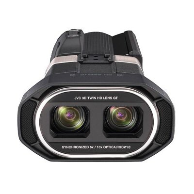 JVC GS-TD1AC 高清闪存摄像机 数码摄像机（黑色）330万像素 5倍光学变焦(3d)/10倍光学变焦(2d) 闪存 3.5寸屏 裸眼3D