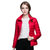 羽绒服旅行运动女士超轻立领薄款羽绒服加宽加大羽绒服9062(红色 XL)第4张高清大图