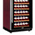 西伯仑 XL-168智能恒温红酒柜 茶叶柜 冷藏柜 冰吧展示柜 展架红木纹实木层架(红色暗拉手平架)第3张高清大图